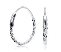 Ruckle Silver Hoop Earring HO-1527